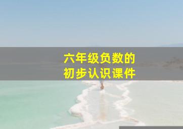 六年级负数的初步认识课件