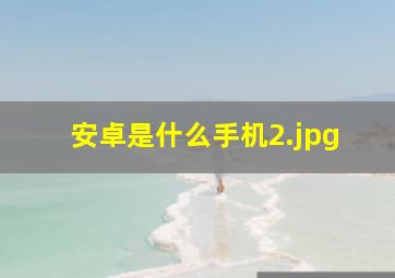 安卓是什么手机_2