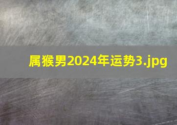 属猴男2024年运势_3