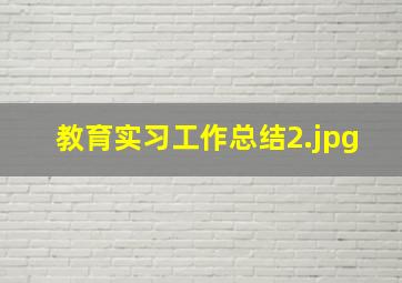 教育实习工作总结_2