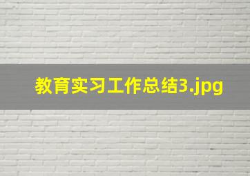 教育实习工作总结_3