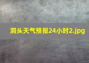 洞头天气预报24小时_2