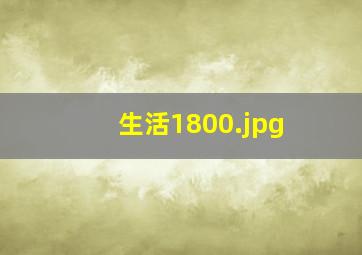 生活1800