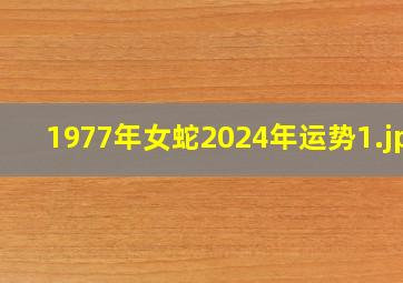 1977年女蛇2024年运势_1