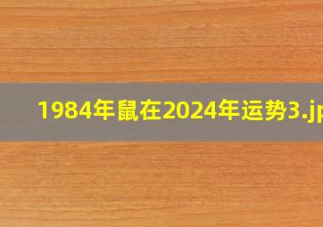 1984年鼠在2024年运势_3