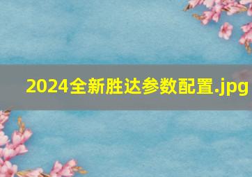 2024全新胜达参数配置