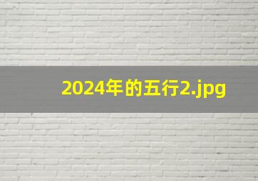 2024年的五行_2