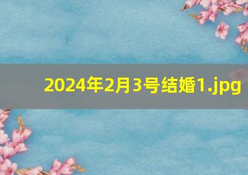 2024年2月3号结婚_1