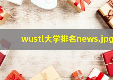 wustl大学排名news